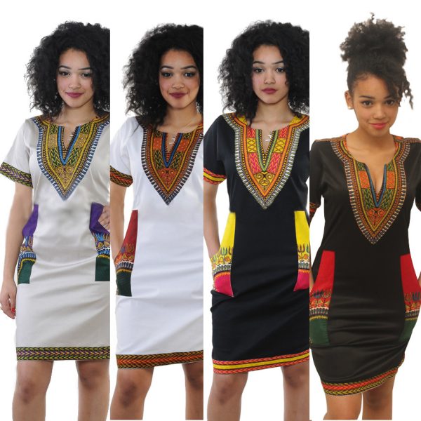 Sexy Digital Print Fashion Dress