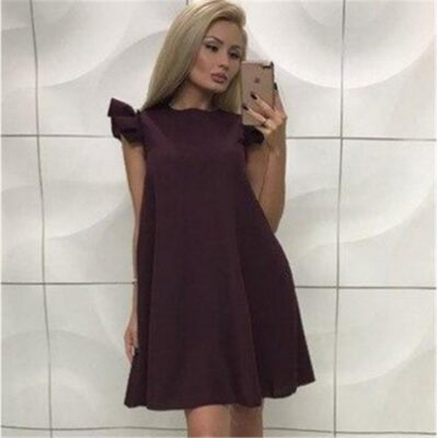 Trendy simple ladies dress