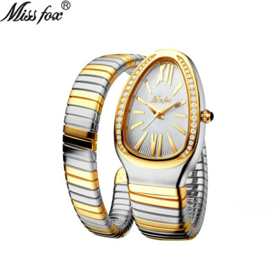 MISSFOX  Diamond Snake Watch