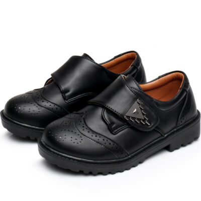 Children’s Leather Black Shoes