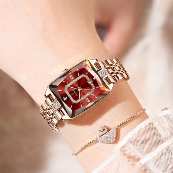 Second image of Swiss brand women's waterproof quartz watch,