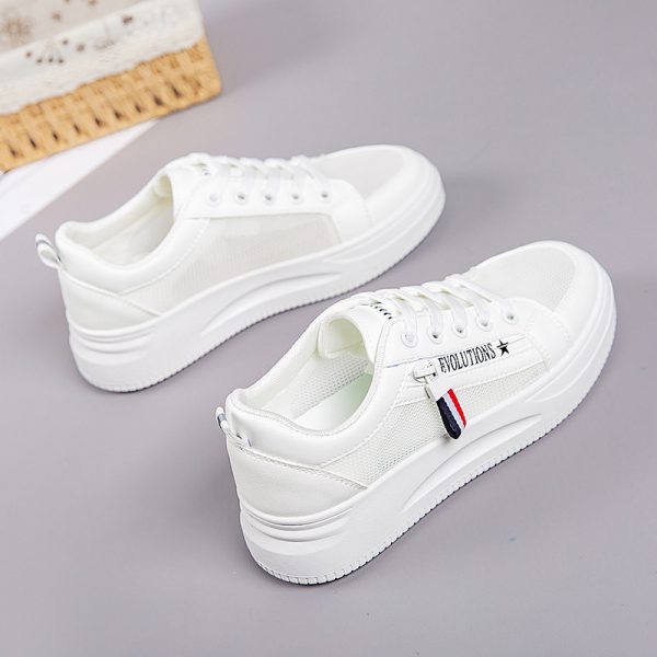 Second image of Little white women's sports sneakers