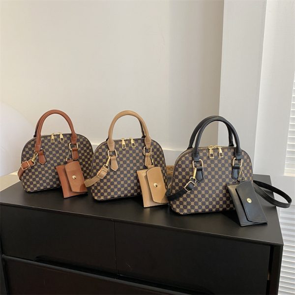Womens Floral Print Shell Handbag