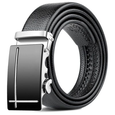 Mens Durable Self-Buckle Belt