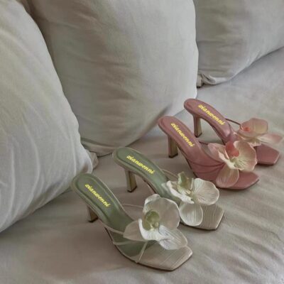 flower decoration sandals for women
