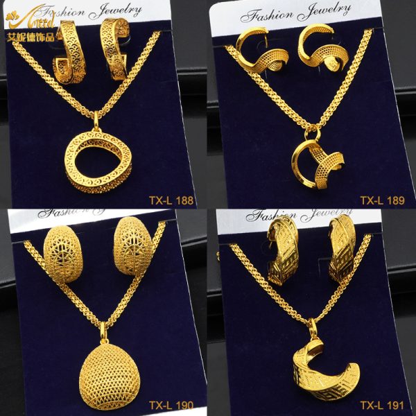 Twisted Geometric jewelry set