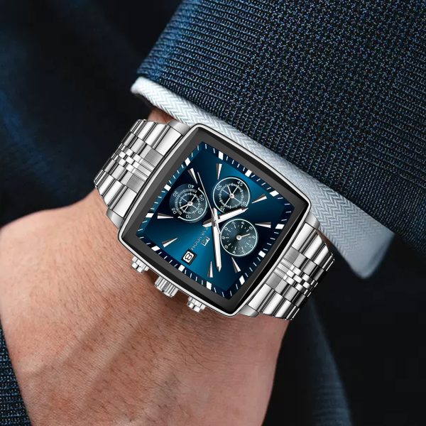Second image of VAVAVOOM Multifunctional Chronograph Business Men's Watch Waterproof