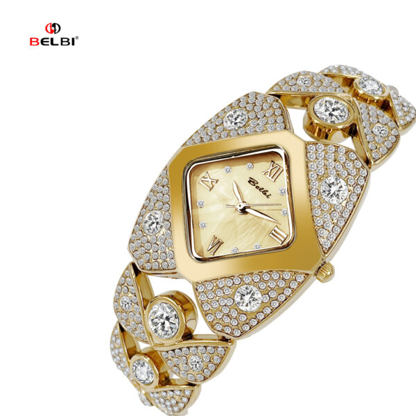 Diamond-encrusted ladies' watche