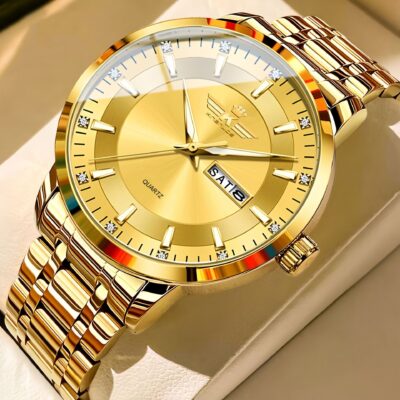 Automatic double date business men’s watch