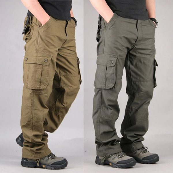 men's multi-pocket pants
