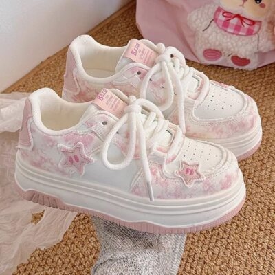preppy style bread casual sneakers