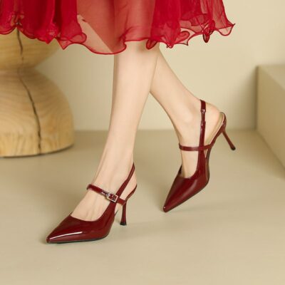 Women,s kick back hollow heels