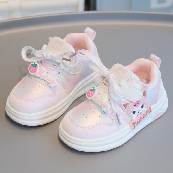 Second image of lightweight little girls' cartoon shoes.