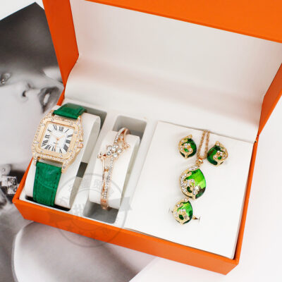 Roman pattern diamond set women’s watch