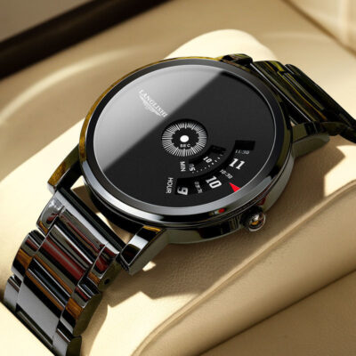 waterproof ultra-thin men’s watch  large dial