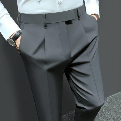 men’s slim long pants