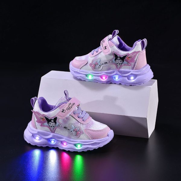 Second image of Girls Kuromi Light-Up Waterproof Sneakers