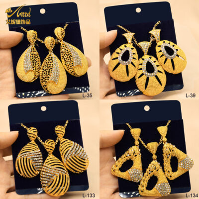 sand gold jewelry set