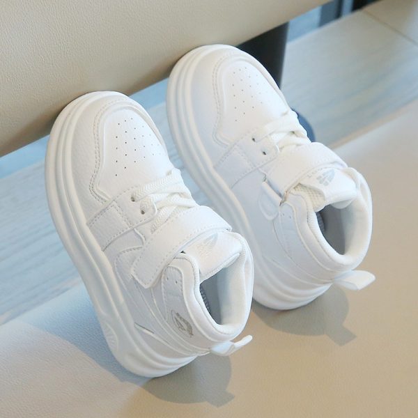 Second image of Children's small white new sneakers