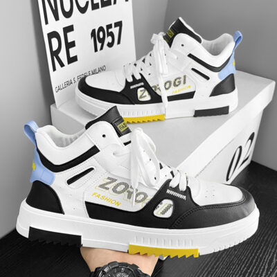 men’s high-top casual board shoes
