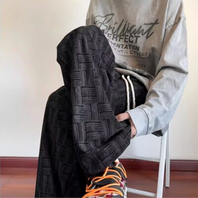 wide-leg slacks men’s pants