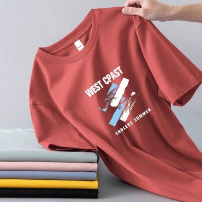 ice silk short sleeve men’s t-shirts