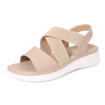 Stretch elastic band women’s sandals