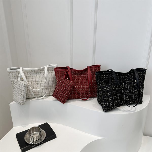 Second image of Womens Canvas Bucket Crossbody Bag