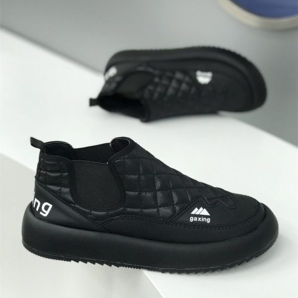 Second image of Men's velvet warm net red shoes