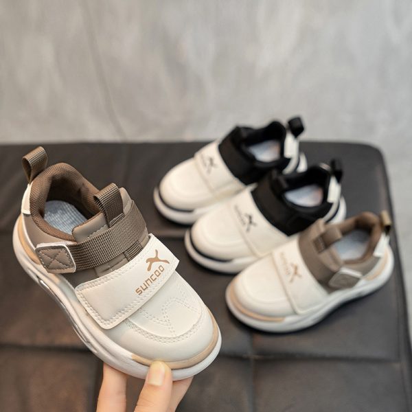 Second image of Toddler Leather Non-Slip Sneakers