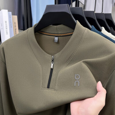 collar sweatshirt men’s pullover top fashion long-sleeved top