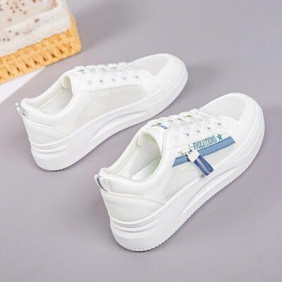 Little white women’s sports sneakers