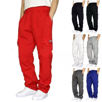 multi-pocket tether men’s trousers