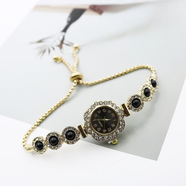 Second image of Womens Bracelet Quartz Watch with Color Diamonds