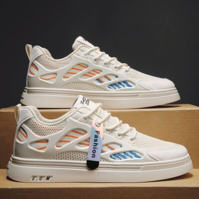 men’s whiteboard leather shoes