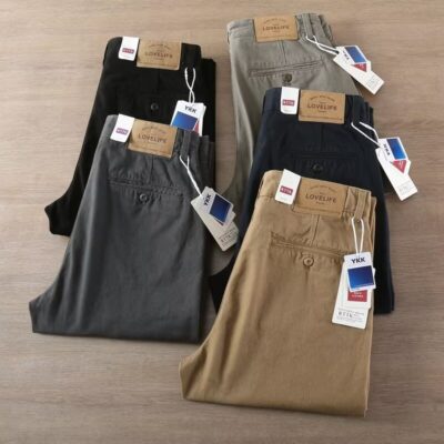 Thick heavy casual trousers for men