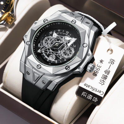 waterproof silicone quartz watch