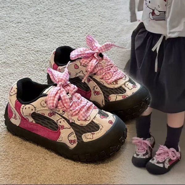 Second image of Girls cute cartoon shoes.