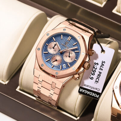 Poedagar multi-functional quartz men’s