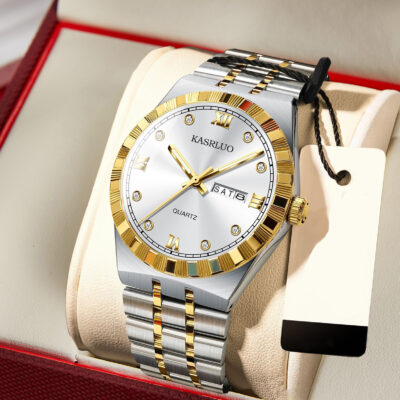 double date, ultra-thin waterproof luminous  quartz watch