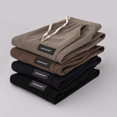 men’s plus size elastic trousers.