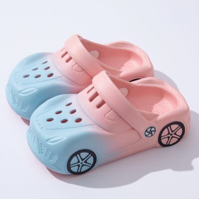 Kids Shoes Cartoon Car Slippers