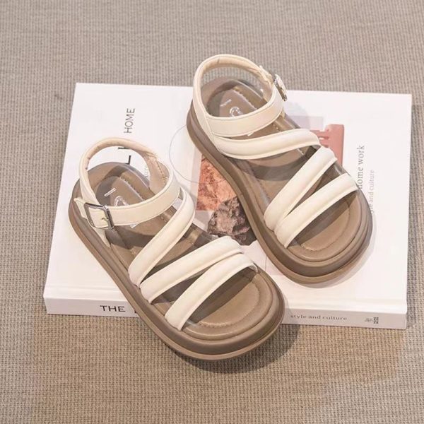 Second image of Girls Summer Princess Open-Toe Sandals