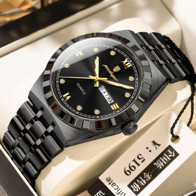 POEDAGAR luxury ultra-thin men’s watch