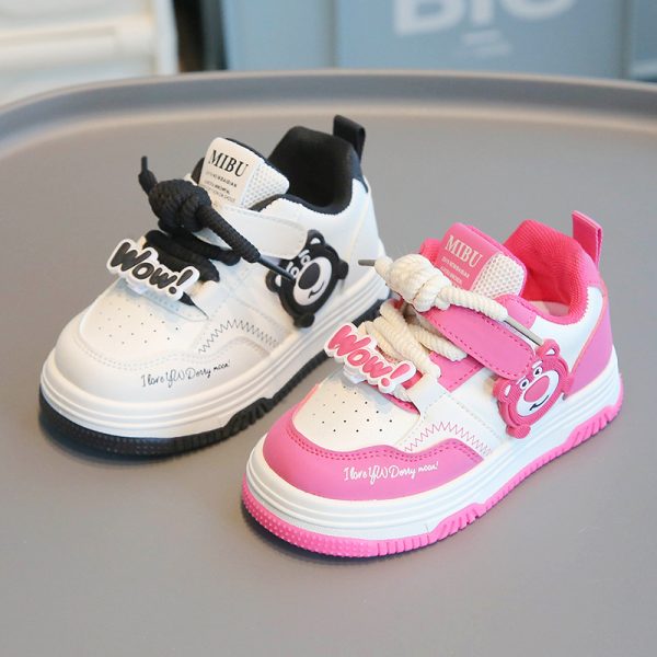 Second image of white shoes cartoon light for boys
