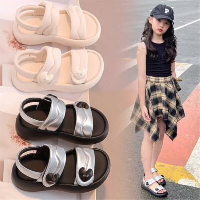 Anti-Slip Velcro Athleisure Soft Sole Girls Sandals