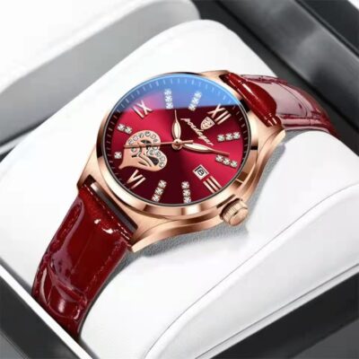 Calendar waterproof luminous ladies watch