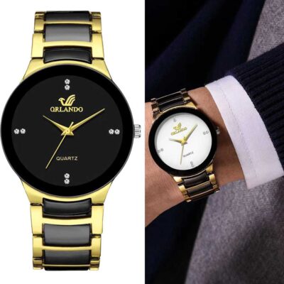 Men and Women Steel Band Quartz Watch