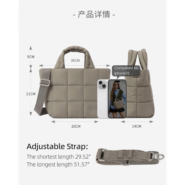 Second image of Women's Fluffy Adjustable Strap Shoulder Bag