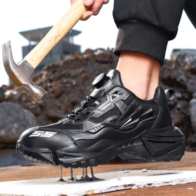 Men’s Fashion Swivel Button Mecha Sneakers